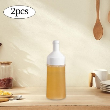 2шт Дозатор для специй Бутылка для томатного кетчупа Пустая с крышкой 500мл Белый