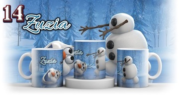 KUBEK FROZEN KRAINA LODU ELSA + IMIE + KARTONIK