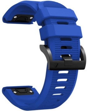 NIEBIESKI Silikonowy Pasek Garmin FENIX 7X Quick