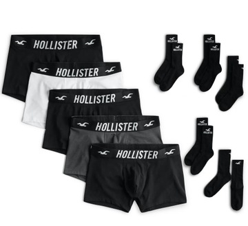 HOLLISTER Boxer Brief & Sock Combo 5-Pack M