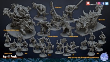 Древний Кайман - DL Miniatures - 3D-печать