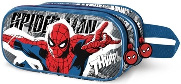 Piórnik 2 Przegrody Spiderman Saszetka 3D
