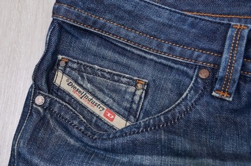 DIESEL THAVAR SLIM JEANS spodnie męskie granatowe PREMIUM 36/32 pas 94