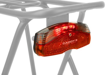 AUTHOR CADDY 3 lampka LED z odblaskiem na bagażnik