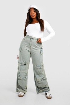 4F1B57 A02 БЕЛОЕ БОДИ BOOHOO PLUS С ДЛИННЫМИ РУКАВАМИ 5XL