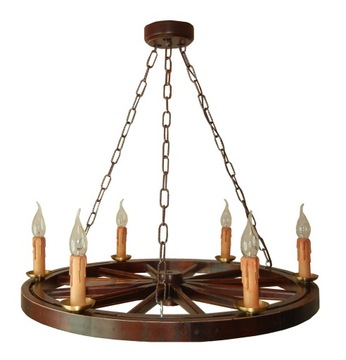 Orginalna lampa rustykalna do altany salonu