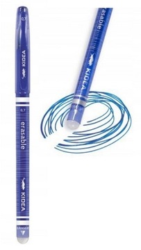 Ручка шариковая KIDEA стираемая 0,7мм синяя с ластиком