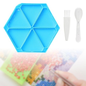 5D Наборы лотков для алмазной живописи Лоток для сортировки бисера DIY Craft Синий