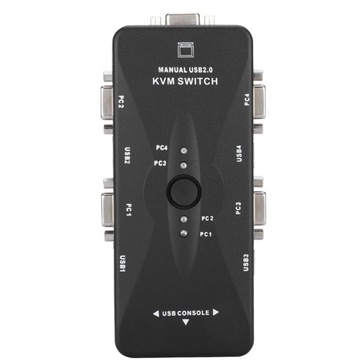 4-portowy USB 2.0 KVM VGA/SVGA monitor Hub
