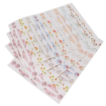 Портативные этикетки для бутылок с маслом на 4 листа