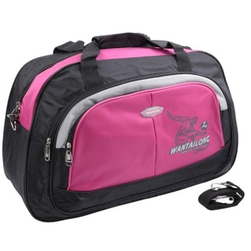 Torba podróżna bagaż podręczny sportowe pojemne klasyczne torby różowe 45L