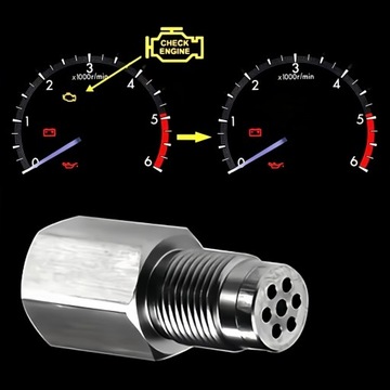 ПРЯМОЙ ЭМУЛЯТОР ЛЯМБДА-ЗОНДА Нержавеющая сталь с сетчатым фильтром EURO4 EURO5 EURO6