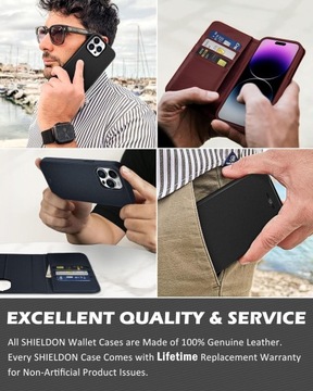 КОЖАНЫЙ ЧЕХОЛ SHIELDON для iPhone 15 Pro Max