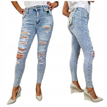 SPODNIE DAMSKIE JEANSY MODELUJĄCE PUSH UP M.SARA