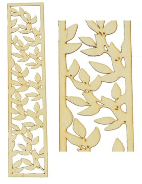 PANEL AŻUR Dekoracja Dekor Liście 89x19cm NaWymiar