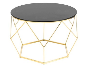 STOLIK DIAMOND DIAMENT 80 cm STAL NIERDZEWNA ZŁOTY