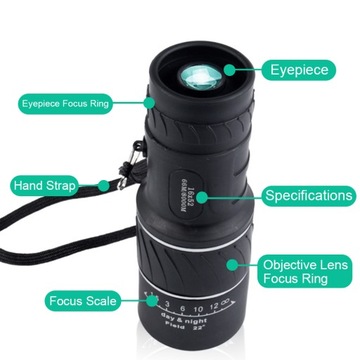 Монокуляр 16х52 для взрослых и детей.