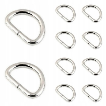 PÓŁKOLE METALOWE Półkółko 20mm / 3mm 10szt grube