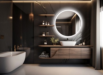 КРУГЛОЕ ЗЕРКАЛО С ПОДСВЕТКОЙ 100 СМ С ПОДСВЕТКОЙ ВАННАЯ КОМНАТА ГОСТИНАЯ СПАЛЬНЯ ГАРДЕРОБНАЯ ПЛАТЬЕ