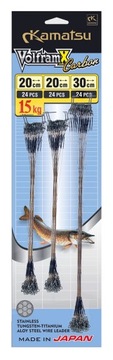PRZYPON KAMATSU VOLFRAMX CARBON TABLICA 15KG 2x20 1x30 OP.24SZT - KAMATSU