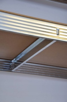 SOLIDNY STABILNY METALOWY REGAŁ MAGAZYNOWY DO GARAŻU PIWNICY 5 PÓŁEK