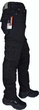 Брюки-карго ЧЕРНЫЕ размер 35 L30 WORK-Y Короткие Эластичные Различные размеры