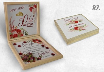 ГОДОВЩИНА СВАДЬБЫ Сувенирная Коробка ПОЖЕЛАНИЯ 25 40 50