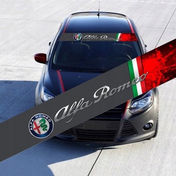 Наклейка на лобовое стекло Alfa Romeo.