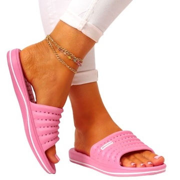 KLAPKI DAMSKIE BASENOWE LEKKIE PLAŻOWE PIANKA