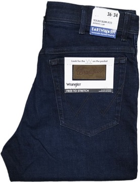 WRANGLER TEXAS SLIM convoy spodnie jeansowe regular W36 L34