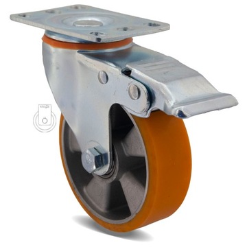 12HALPU100K2 Диаметр колеса 100, тележка полочная, комплект 4 шт.