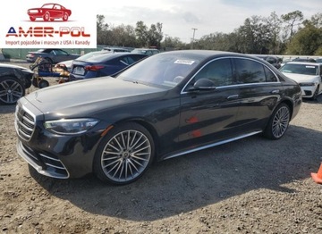 Mercedes Klasa S W223/V223 2022 Mercedes-Benz Klasa S S 580 4Matic 2022 4.0l 4.0 Benzyna 496KM