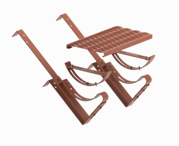 Kompletna ława kominiarska 80cm Corotop SET typ niemiecki gięty Cegła