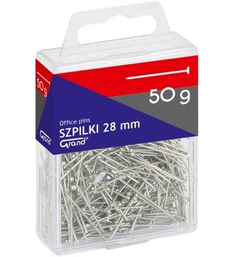 Szpilki z metalową główką 28 mm