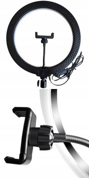 СВЕТОДИОДНАЯ КОЛЬЦЕВАЯ КОСМЕТИЧЕСКАЯ ЛАМПА НА ПОДСТАВКЕ 2,2 М ДЛЯ ПОДКАСТОВ И ПРЯМЫХ ТРАНСЛЯЦИЙ