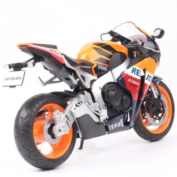 Модель гоночного мотоцикла HONDA CBR1000RR Fireblade Repsol из сплава 1/12, высокая