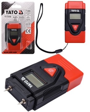 YATO WILGOTNOŚCIOMIERZ DO DREWNA I MATERIAŁÓW BUDOWLANYCH 0,2% ~ 42%