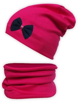 Komplet CZAPKA + TUBA beanie komin KOLORY r. 48-50