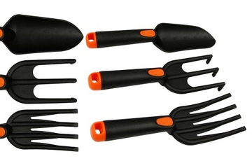 KRZESEŁKO DO PLEWIENIA pielenia PODKŁADKA klęcznik SCHOWEK +NARZĘDZIA 3 szt