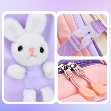 PLECAK SZKOLNY TORNISTER MŁODZIEŻOWY DLA DZIEWCZYNKI POJEMNY DUŻY