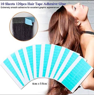 120 сменных лент для наращивания волос Tape In Hair Extensions, вкл.
