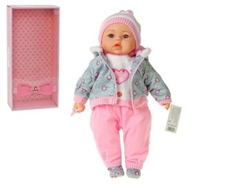 Lalka bobas z polskim dźwiękiem 45cm w pudełku