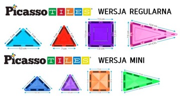 Магнитные конструкторы, дорожная версия, 60 штук, обучающие