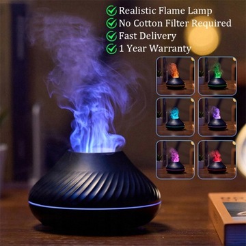 2022 New RGB Volcanic Flame Aroma Diffuser
