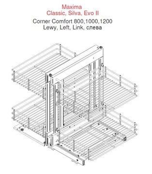 REJS Kosz Magic Corner Maxima Classic 800 Lewy