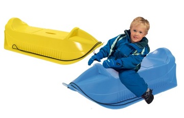 ДЕТСКИЕ ПЛАСТИКОВЫЕ САНКИ, ПРОЧНАЯ СТАЛЬНАЯ ФИТИНГА, РАЗДВИЖНЫЕ