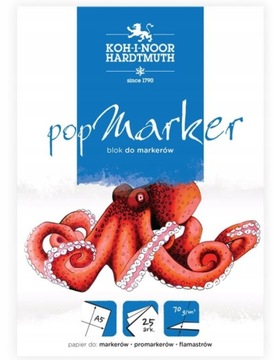 KOH-I-NOOR Blok do markerów, promarkerów, brush penów A5 25 arkuszy, 70g