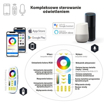 8x светодиодная брусчатка LedBruk 24В 15х15см RGBW BC