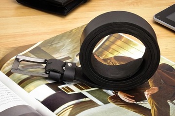 РЕМЕНЬ КОЖАНЫЙ МУЖСКОЙ GRACIO ДЛЯ БРЮК, КОЖА, ДЛИНА РЕМЕНЯ 155 СМ, ПОДАРОК