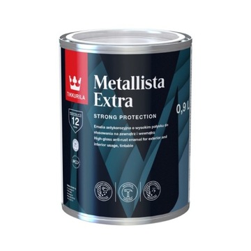 Tikkurila Metallista Extra do ogrodzeń baza C 0,9L